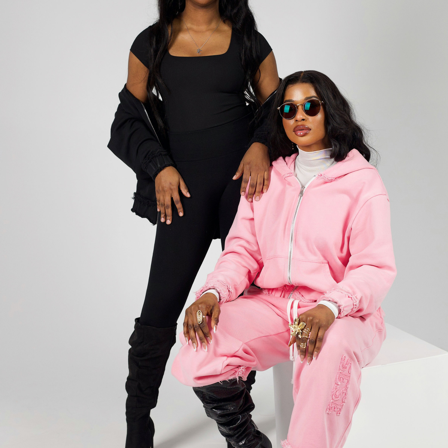 Arlor Zipper Acidic Wash Tracksuit Jacket
