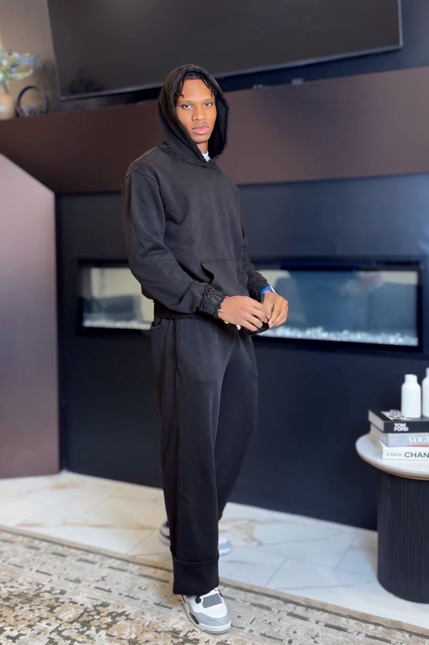 Arlor Acidic Wash Pullover Hoodie  Set