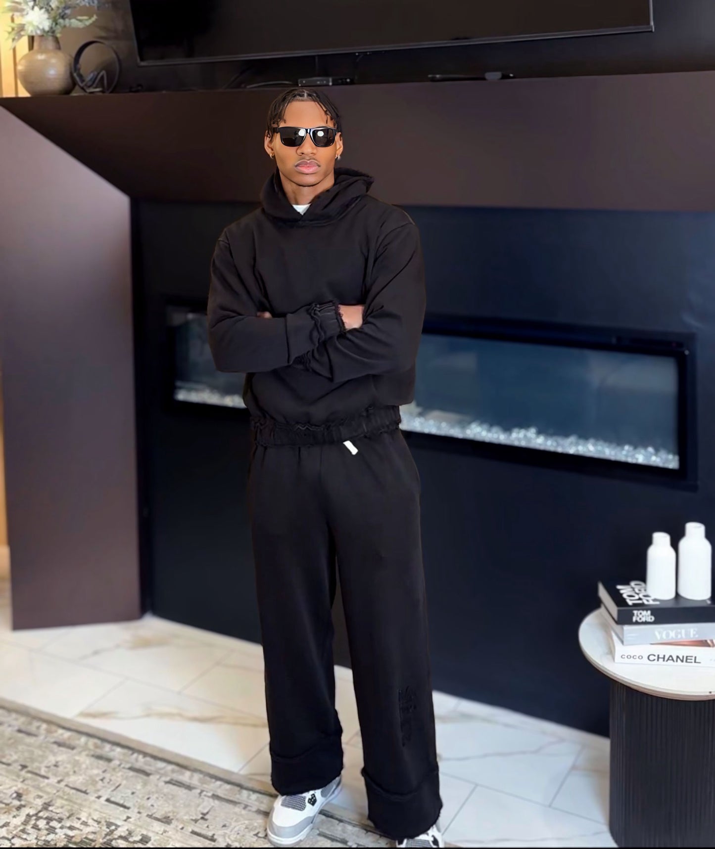 Arlor Acidic Wash Pullover Hoodie  Set